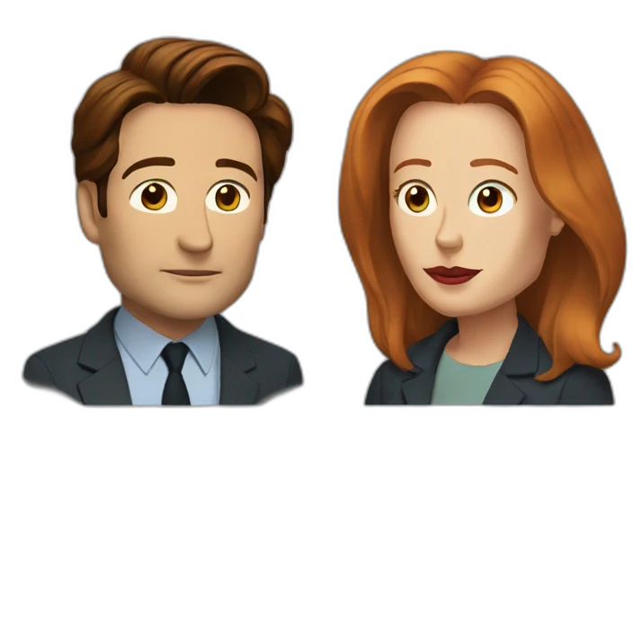 mulder and scully emoji