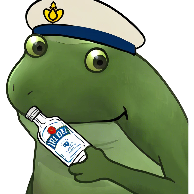 Vodka bottle emoji