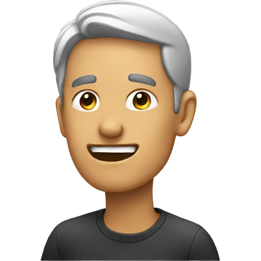 man pointing right at his ear emoji
