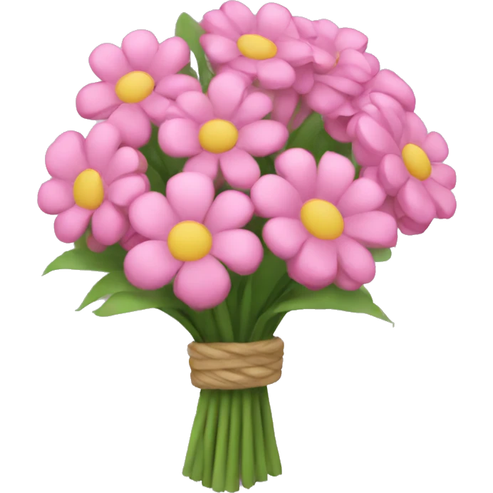 pink flowers bouquet  emoji