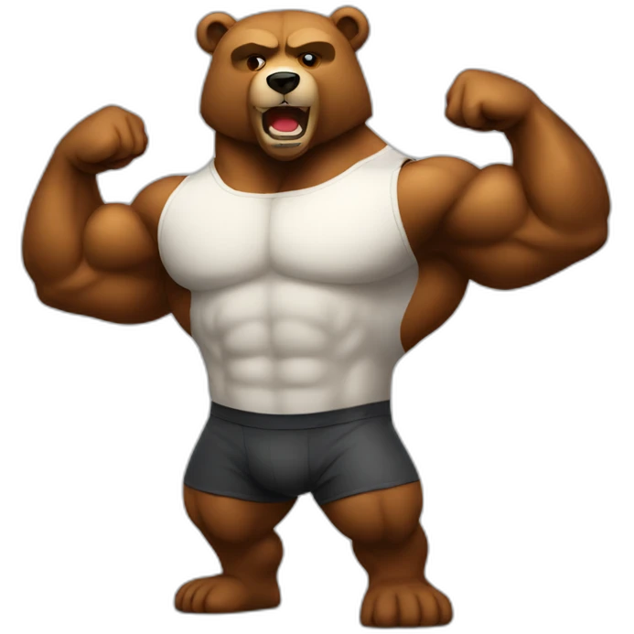 muscle bear emoji