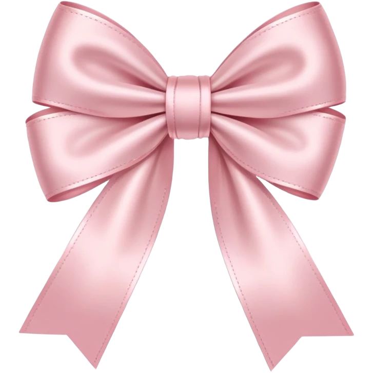 Light pink bows emoji