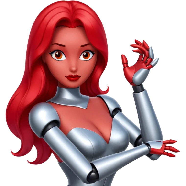Jessica rabbit as a robot emoji
