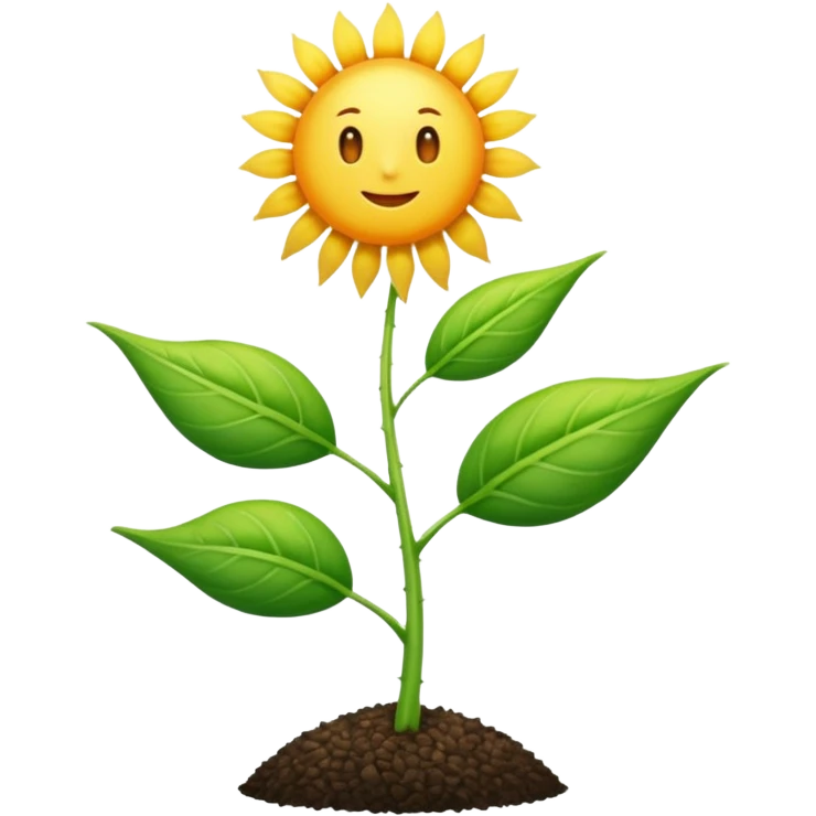 Giant seed plant growing emoji