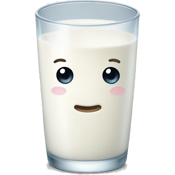 Glass of milk emoji