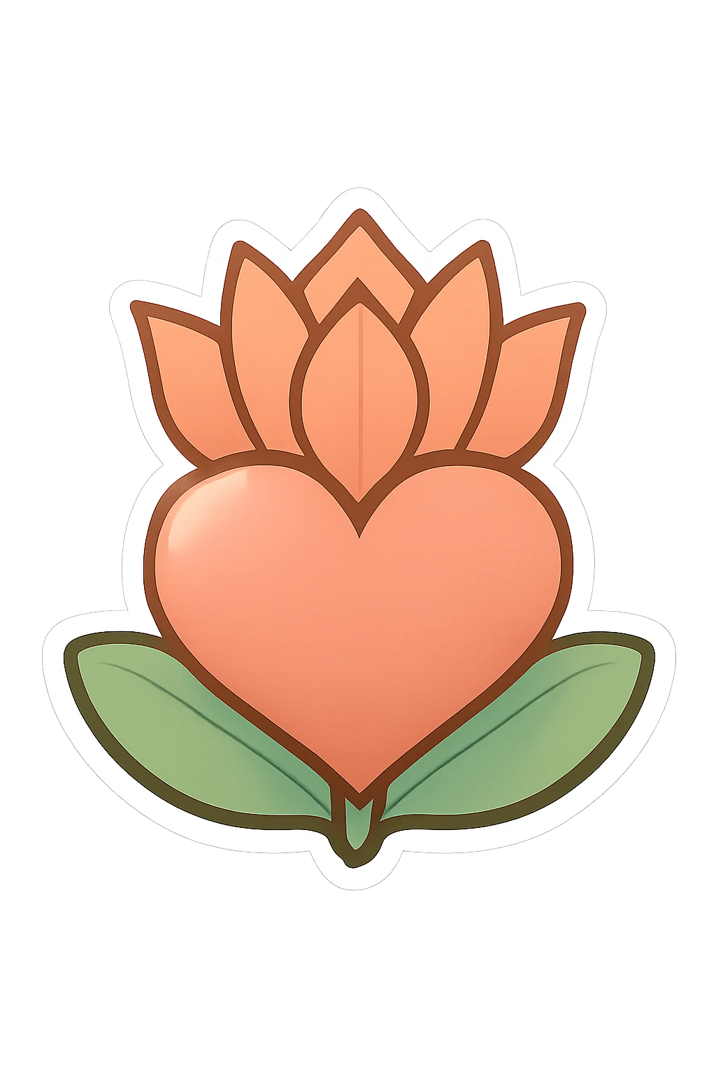 Lotus flower heart  emoji