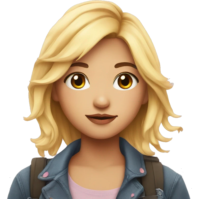 Cool cute love girl star emoji