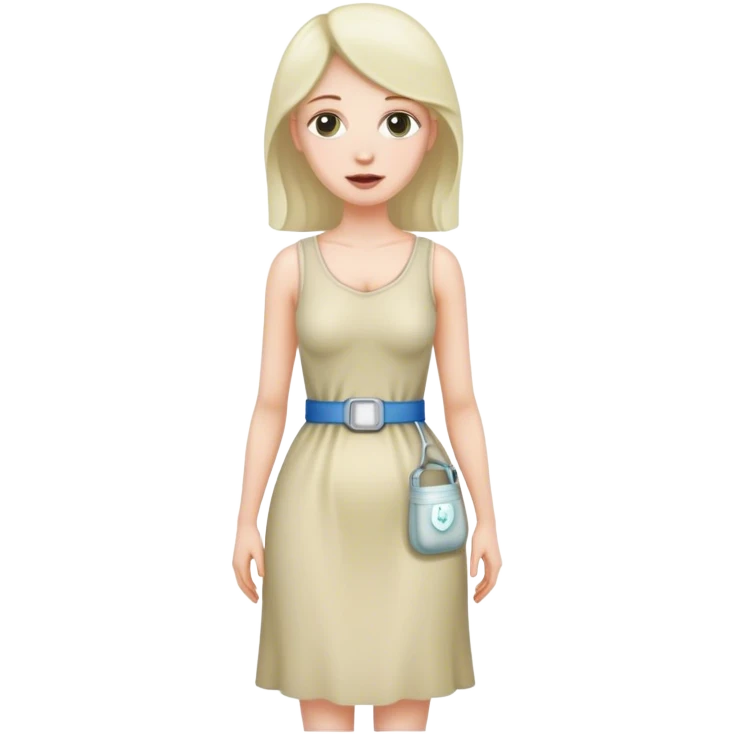 Woman with a colostomy bag emoji