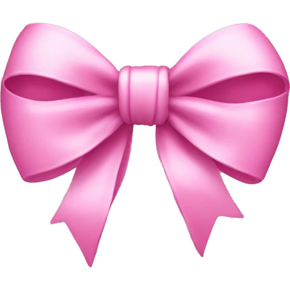 Coqquete bow with pink  emoji