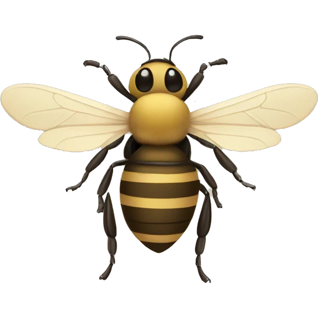Beige bee emoji