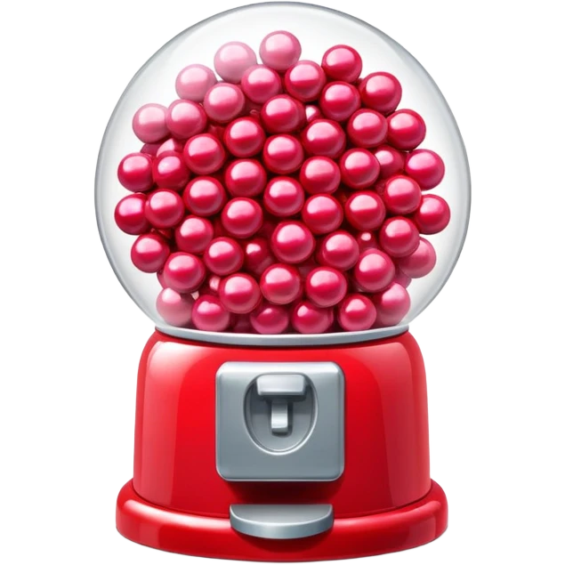 Red Bubblegum machine emoji