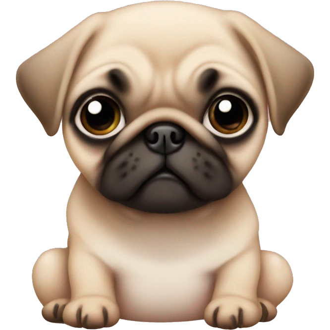 Baby strawberry pug emoji