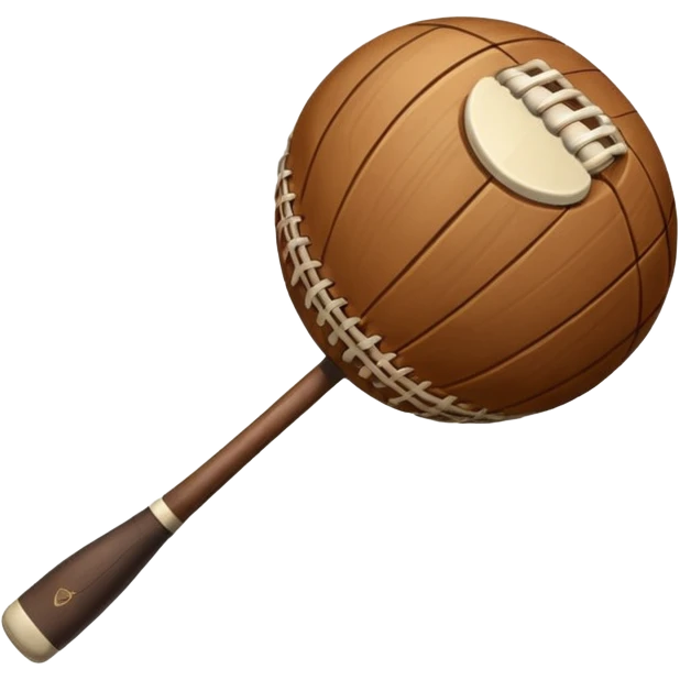 Hurley and sliotar as in what's used for the Irish sport  emoji