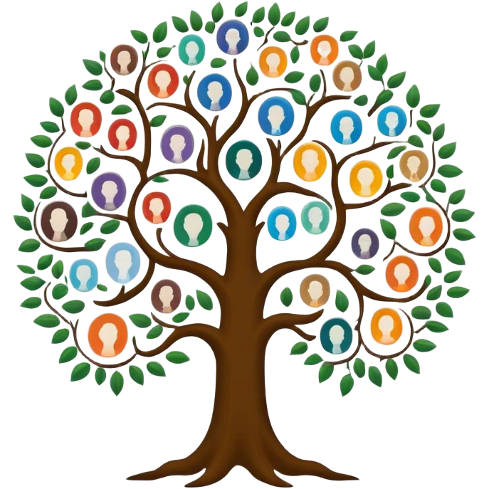 created an intricate but manly looking family genealogy logo to include the name Odlin and a title of Genealogy while using multiple colors in the logo emoji