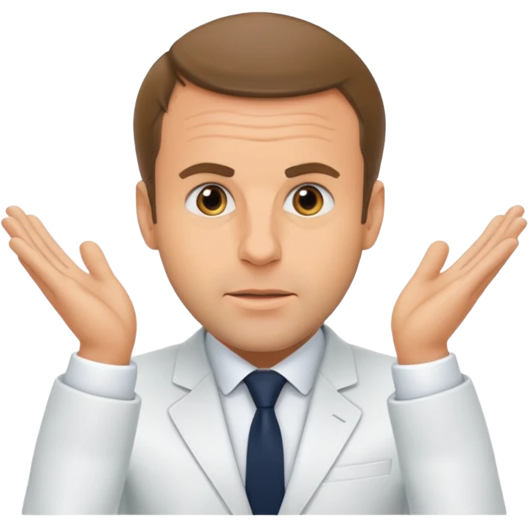 Macron entrain de faire caca emoji