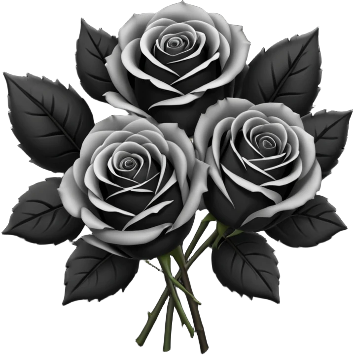 101 букет из черных роз emoji
