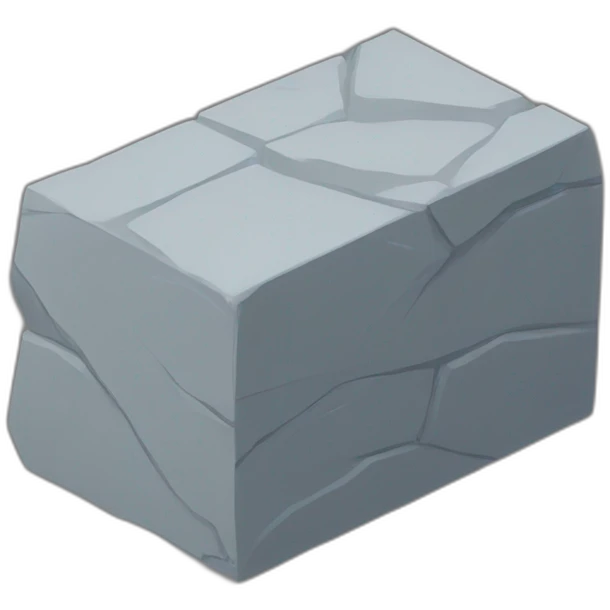 stone obstacle in brick colour emoji
