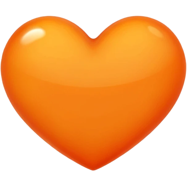 Orange heart emoji