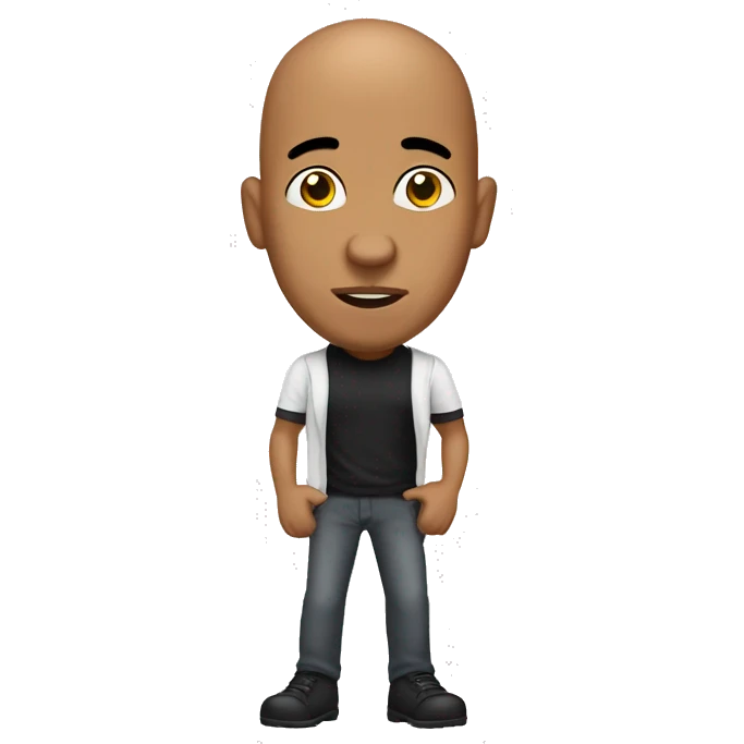 bald dominican guy proprosing emoji
