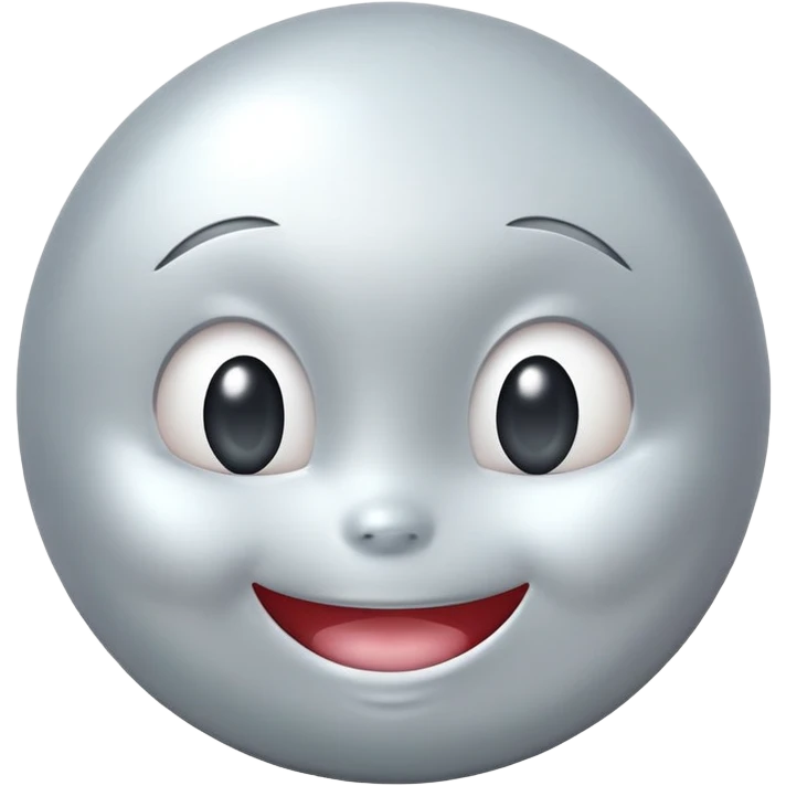 Pearl with happy face emoji