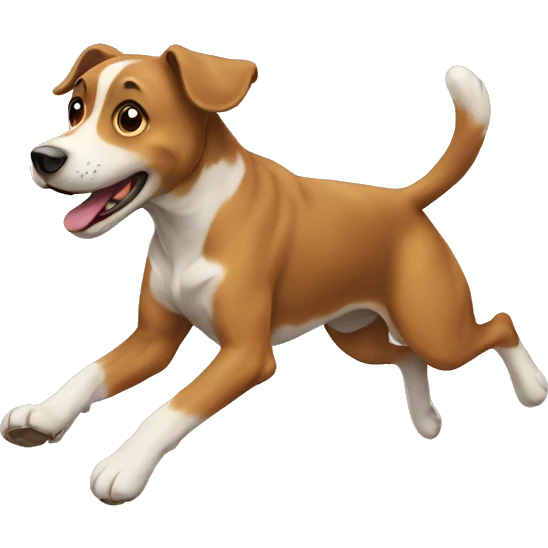 Dog jumping  emoji