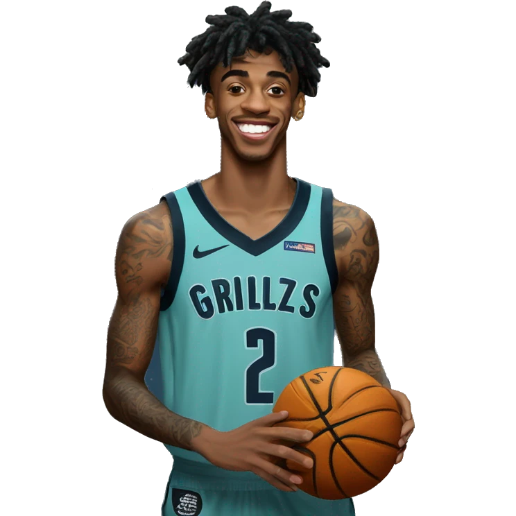 ja morant witha grizzlies jersey emoji