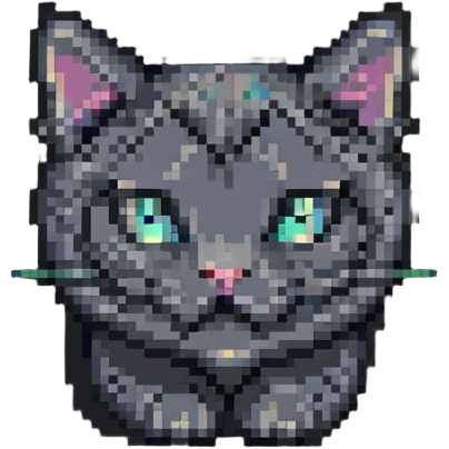 cat pixel art emoji