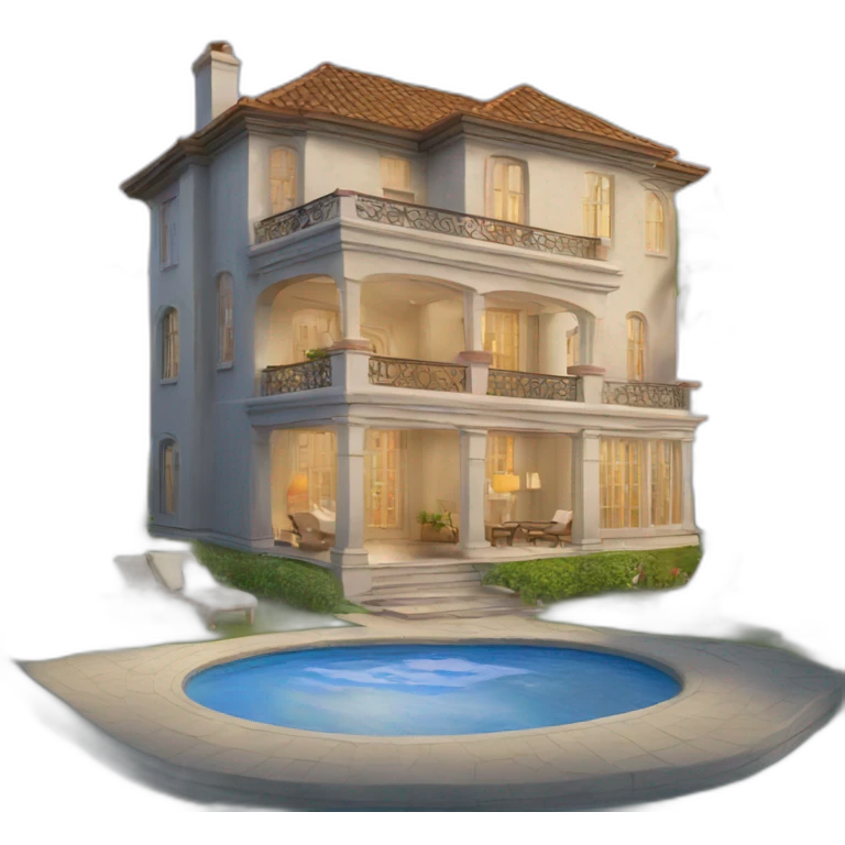 luxurious house emoji