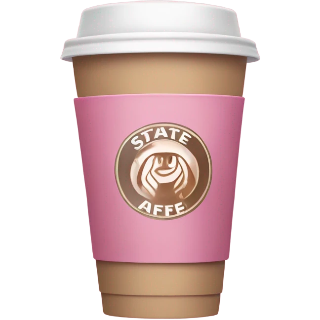 Un café Starbucks rosa  emoji