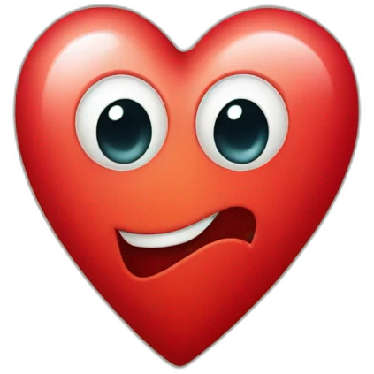 Red heart with the number 85 emoji