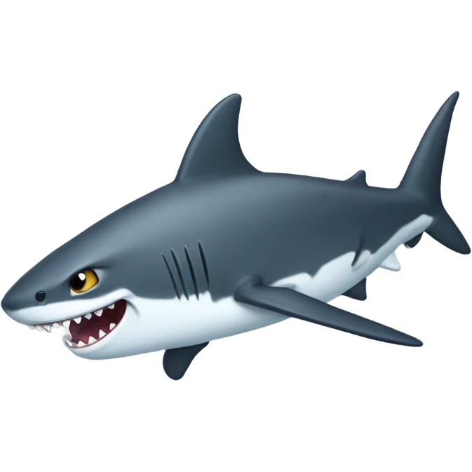 Cat on shark  emoji