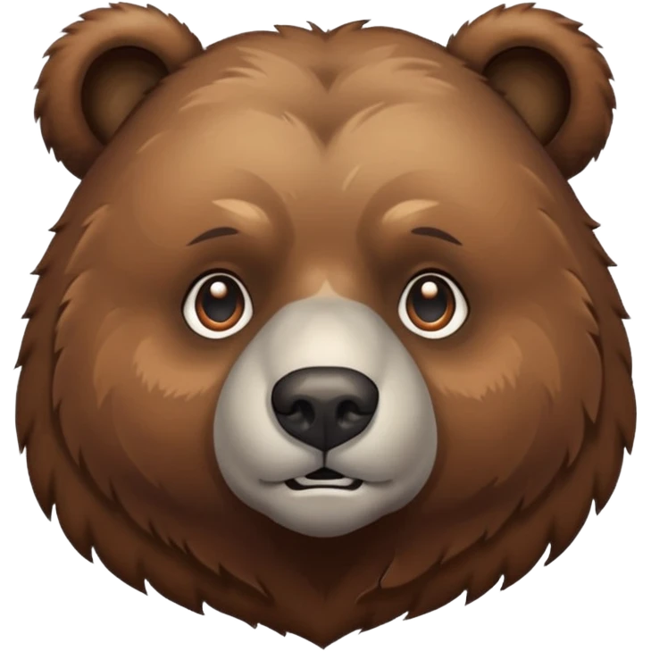 Сделай лицо медведя с цепью emoji