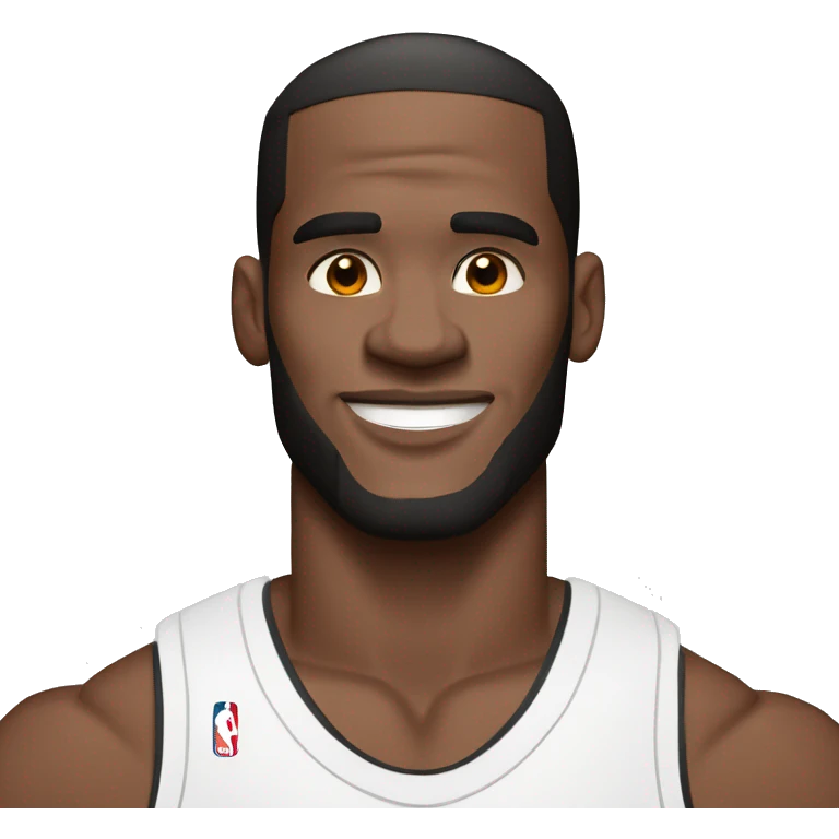 Le Bron James in plain white tanktop emoji