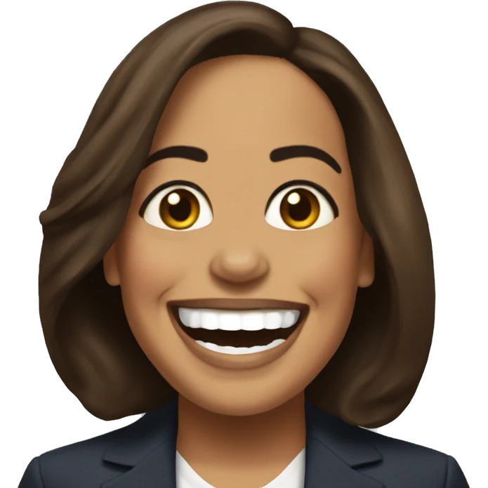 kamala harris happy emoji
