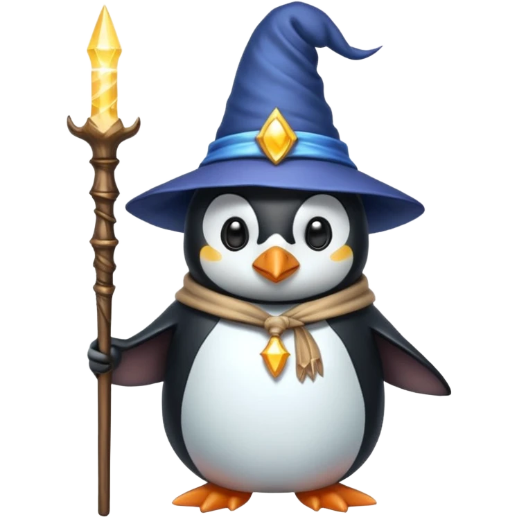 Penguin Wizard emoji