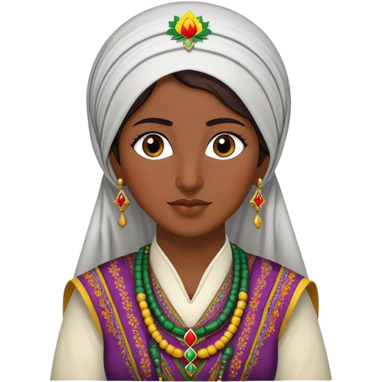 Kurdish woman with traditional clothing emoji