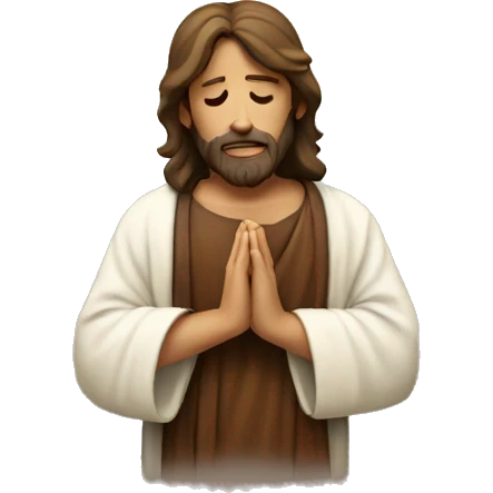 Jesus praying emoji