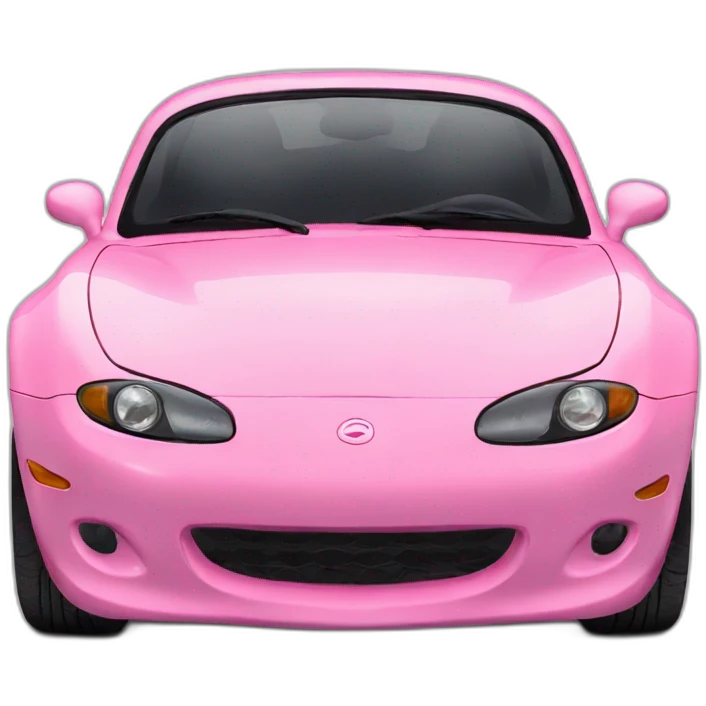 miata pink like cake emoji