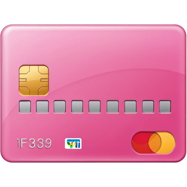 pink credit card emoji