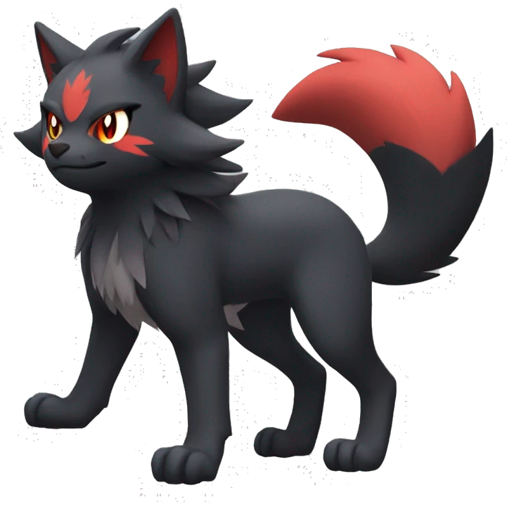 Litten-Zoroark full body emoji