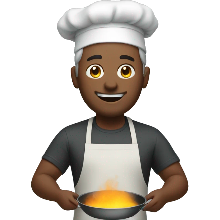 Man cooking emoji