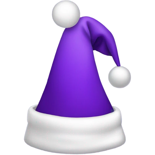 Purple Christmas hat emoji