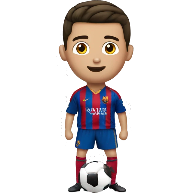 cristiano Ronaldo bilando con leone messi emoji