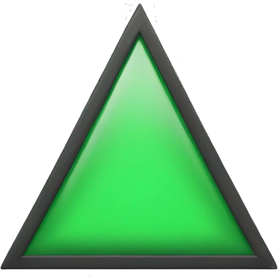 triangulo verde para  emoji