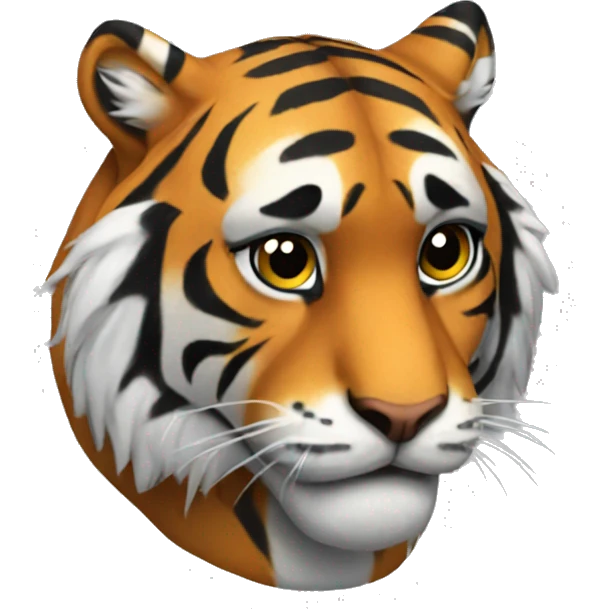 tiger with yeah pose emoji