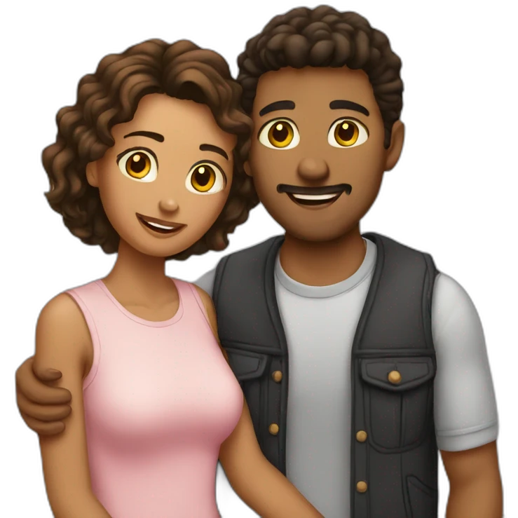 Couple love emoji