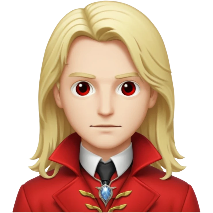 Alucard with blonde hair emoji