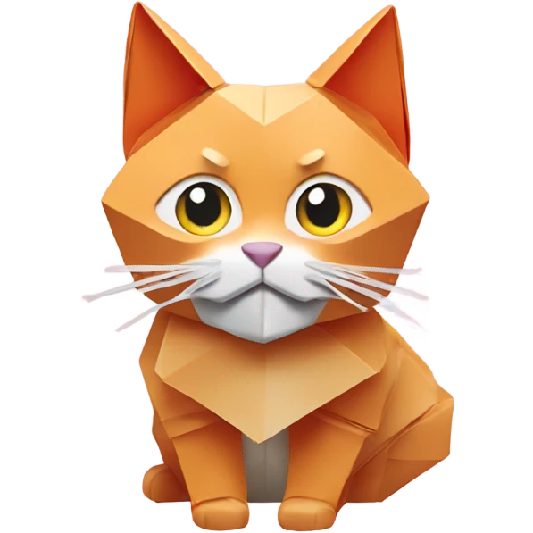 cat origami saumon emoji