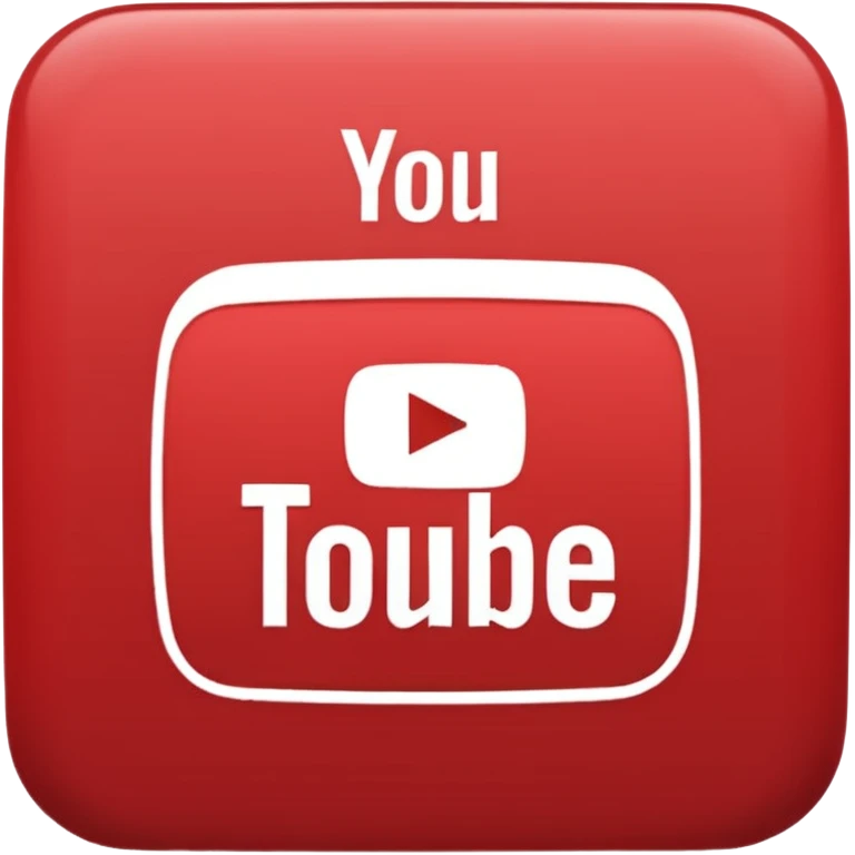 YouTube logo in text  emoji