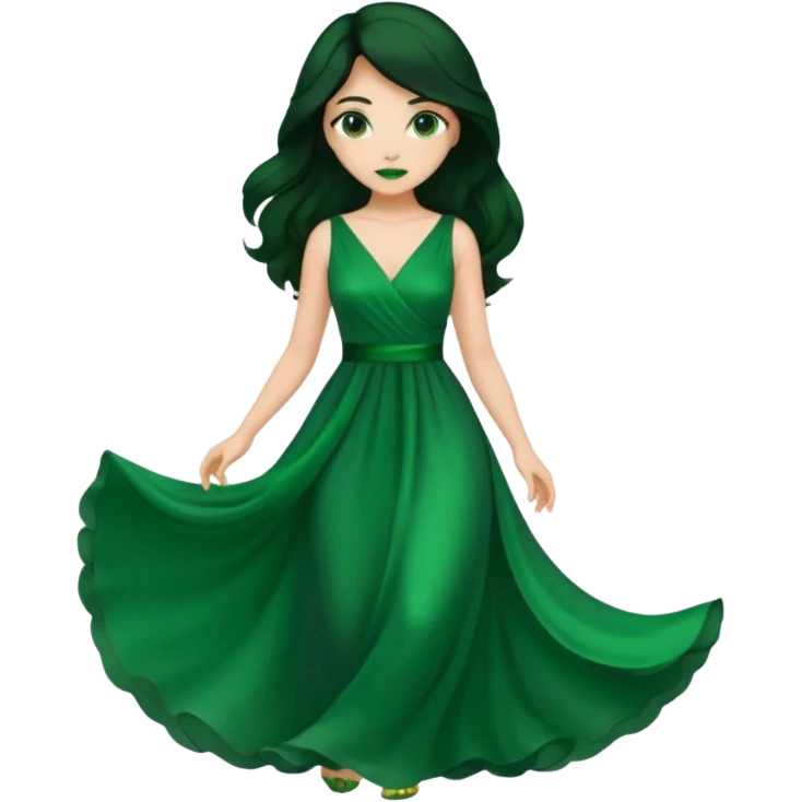 green skin woman emoji